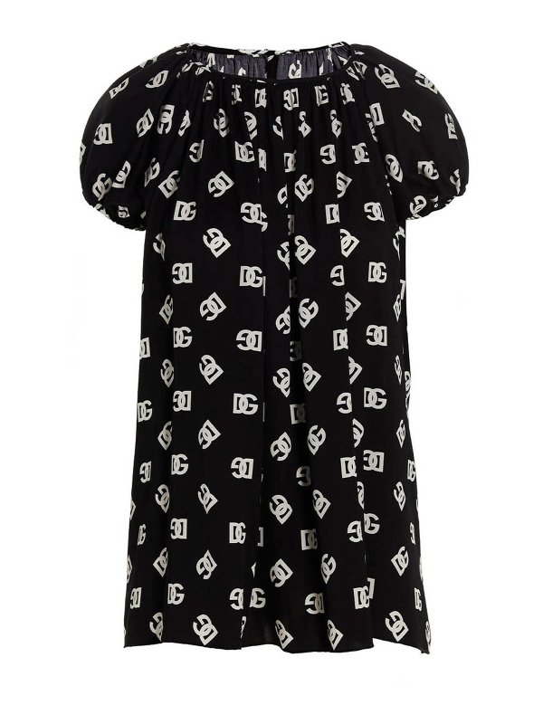 DOLCE & GABBANA: short dresses - Logo short dress