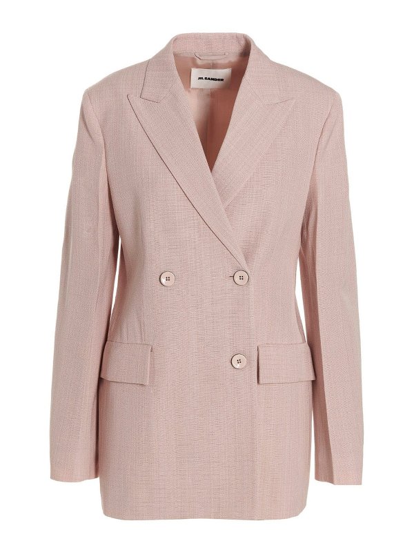 JIL SANDER: blazers - Double breast blazer jacket