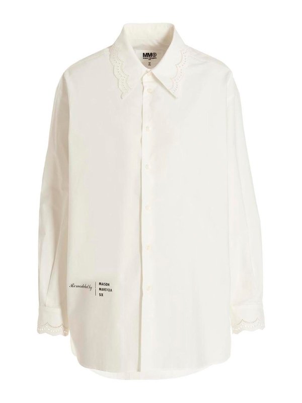 Shirts MM6 Maison Margiela - Logo embroidery shirt