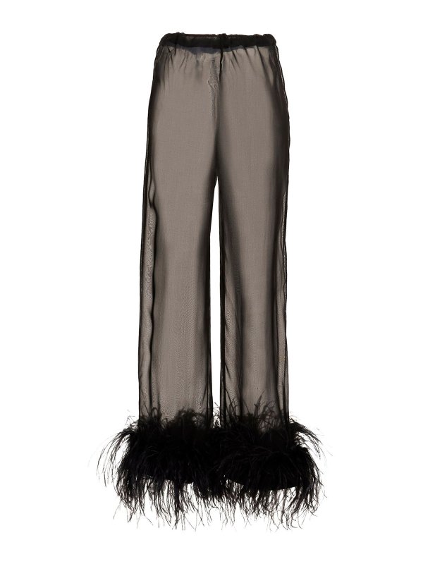 OSÉREE: pantaloni casual online - Pantaloni di seta piuma