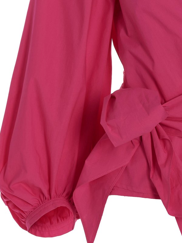 Front crossover blouse shop online: P.A.R.O.S.H.