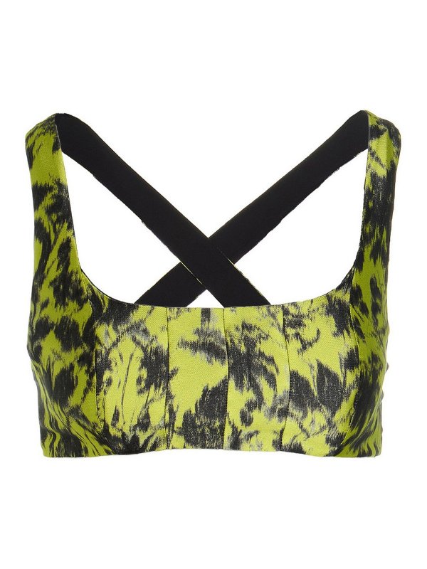 Philosophy di Lorenzo Serafini: Tops & Tank tops - Print cropped top