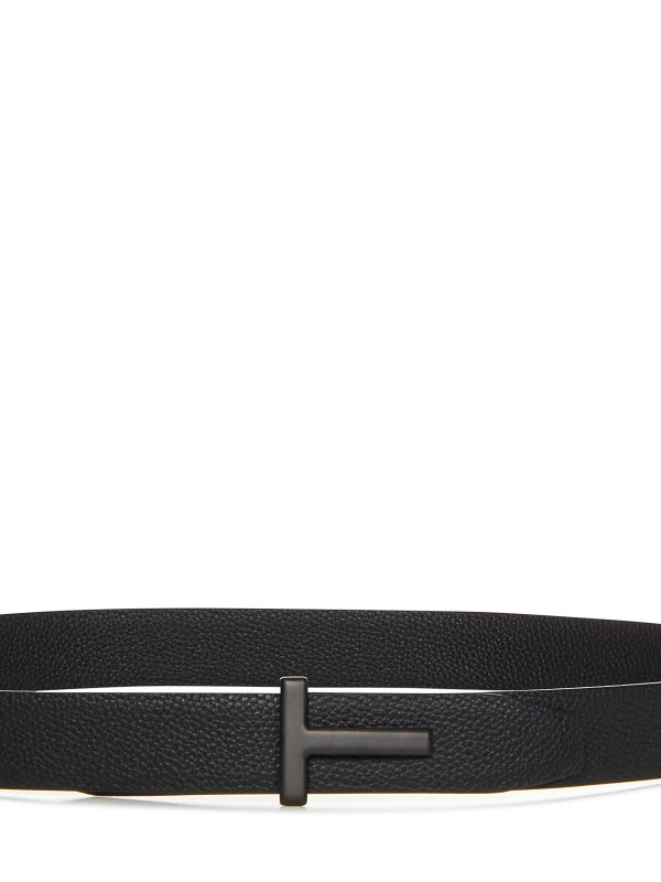 TOM FORD: cinture online - Cintura con logo inciso