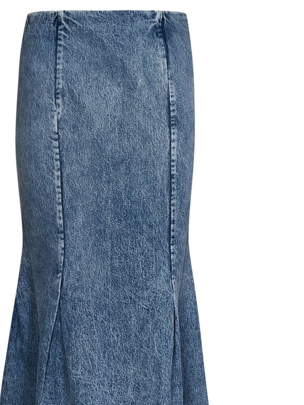 iKRIX KHAITE: Knee length skirts & Midi - Flared denim skirt