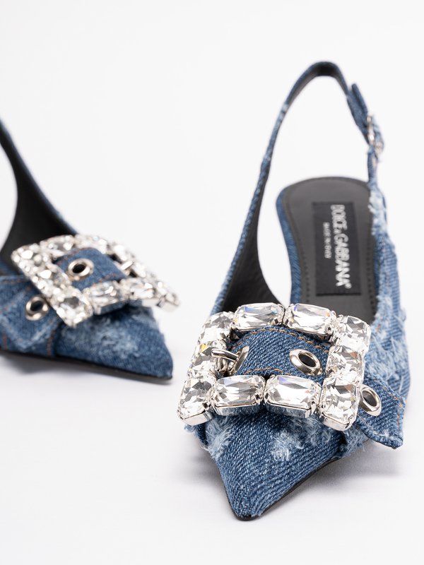 Sandali in denim patchwork shop online: DOLCE & GABBANA