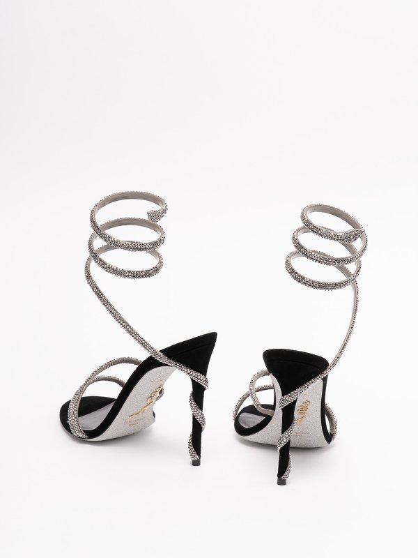 iKRIX RENE CAOVILLA: サンダル - サンダル - 銀