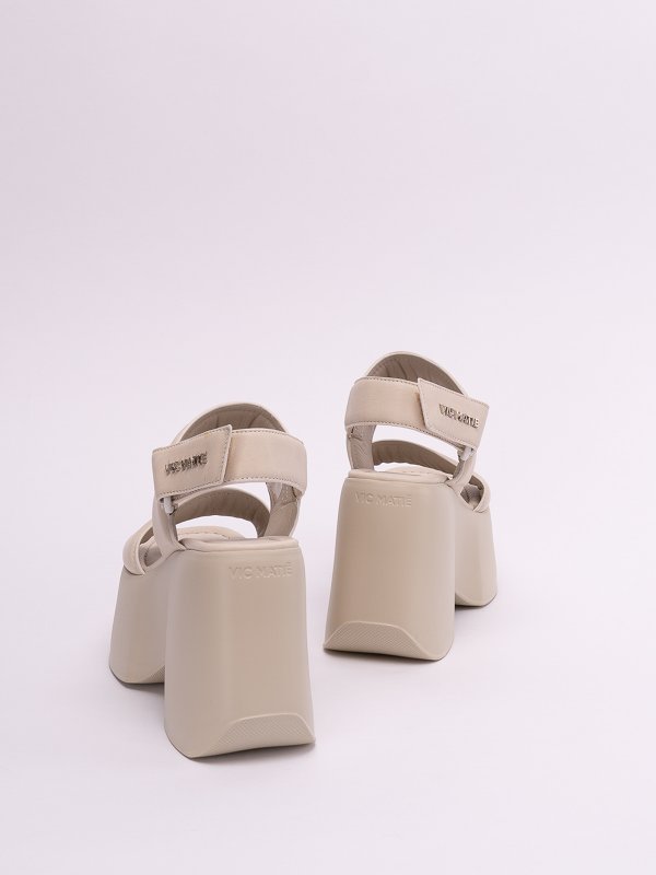 Vic Matie Travel platform sandals - White|1C6752DC06C070112