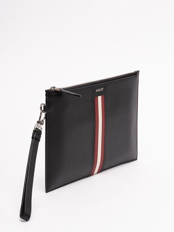 BALLY: clutches online - Leather pouch
