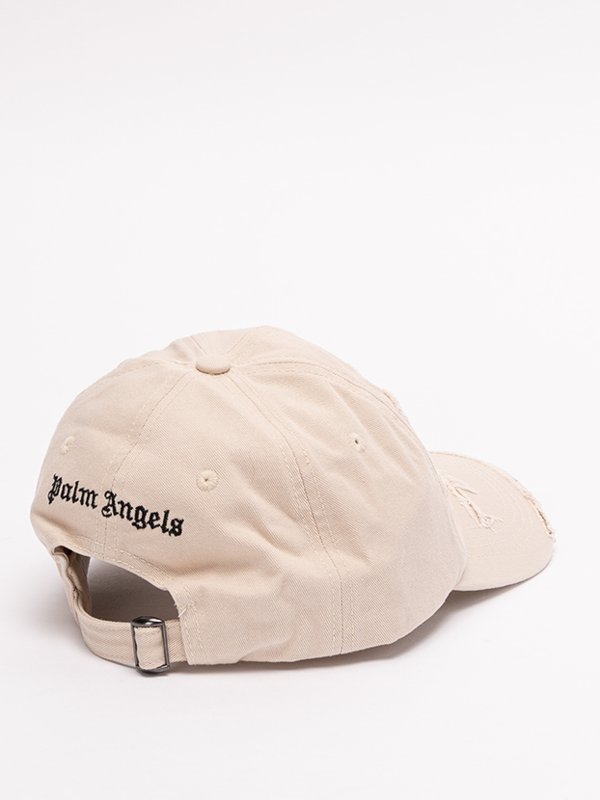 Palm Angels: hats & caps online - Ripped logo cap