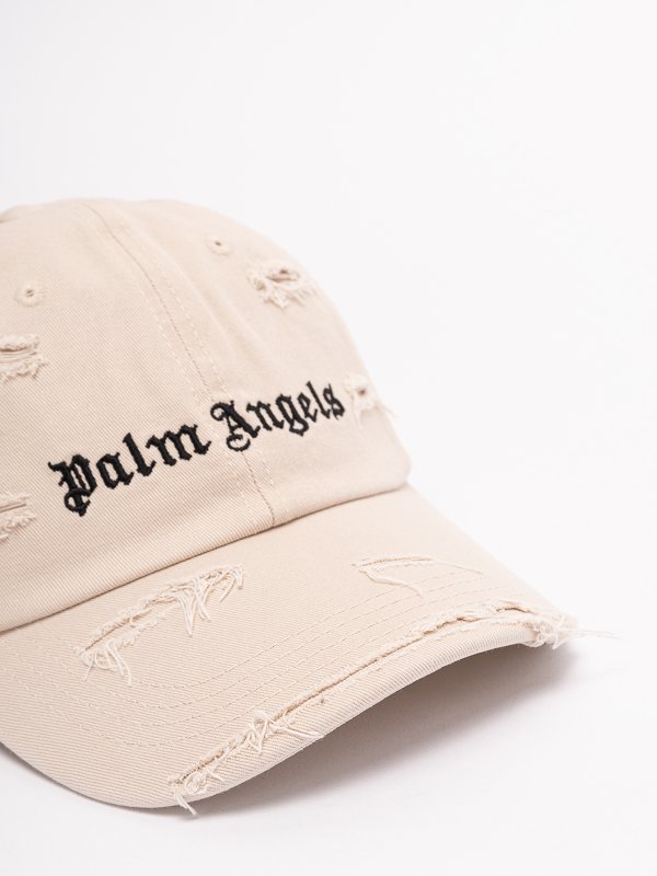 iKRIX Palm Angels: hats & caps - Ripped logo cap