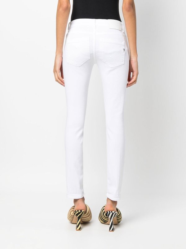 ストレートジーンズ - 白 shop online: DONDUP