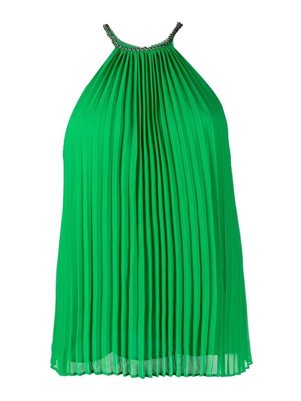 MICHAEL KORS: Tops & Tank tops - Ribbed top with chain detail