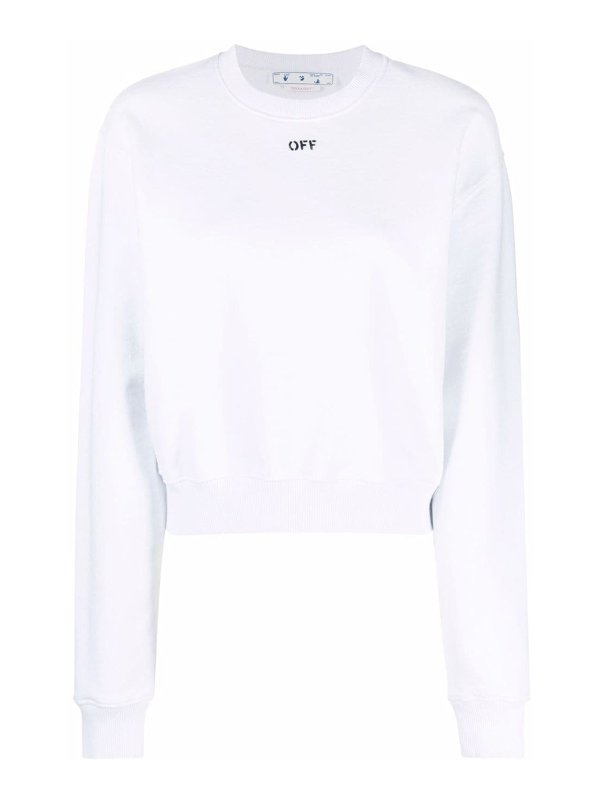OFF-WHITE: Sudaderas y suéteres - Sudadera - Blanco
