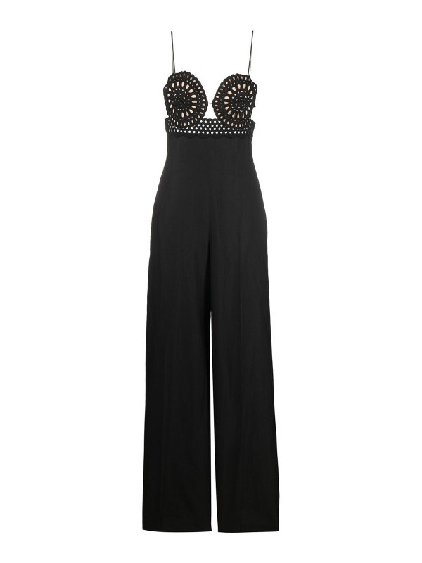 STELLA McCARTNEY: jumpsuits - Broderie anglaise crochet jumpsuit