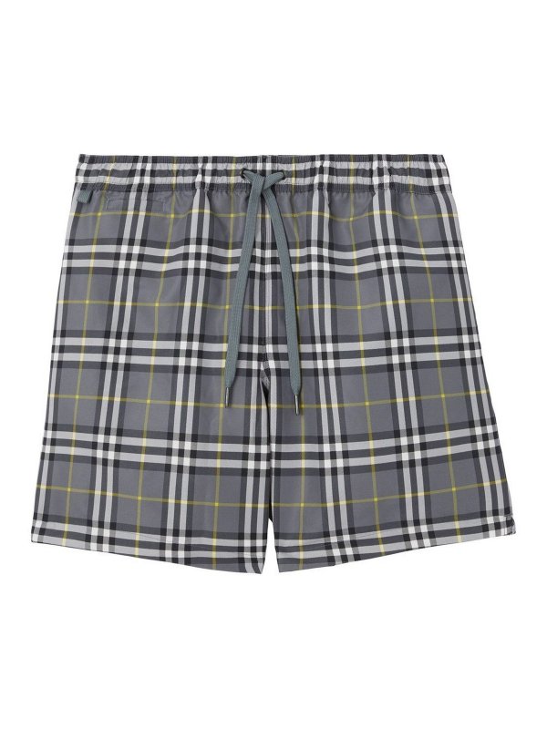 BURBERRY: Badeanzüge und Badehosen - Badehose - Grau