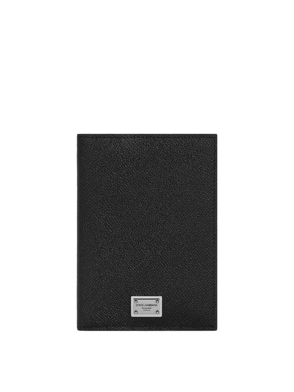 DOLCE & GABBANA: wallets & purses - Leather document holder with logo