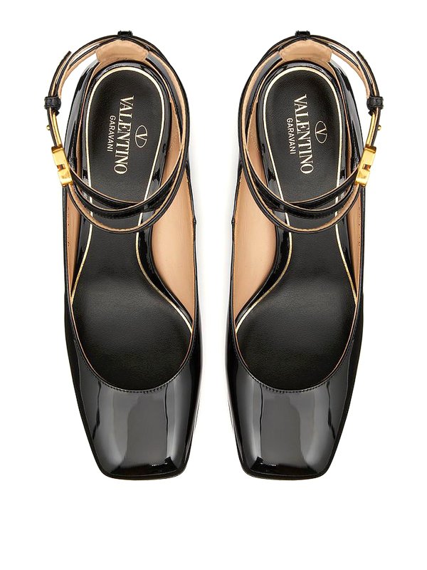 Cross-strap leather sandals Replica 
online: VALENTINO GARAVANI