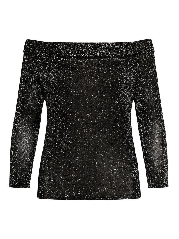 ROBERTO COLLINA: Tops & Tank tops - Off-the-shoulder glitter top