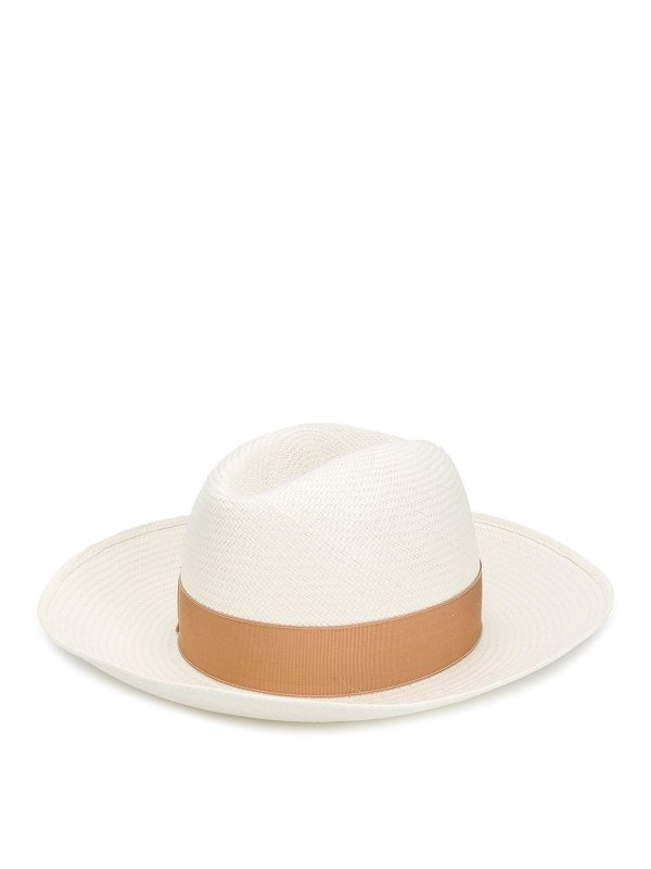 BORSALINO: hats & caps - Straw sun hat with bow