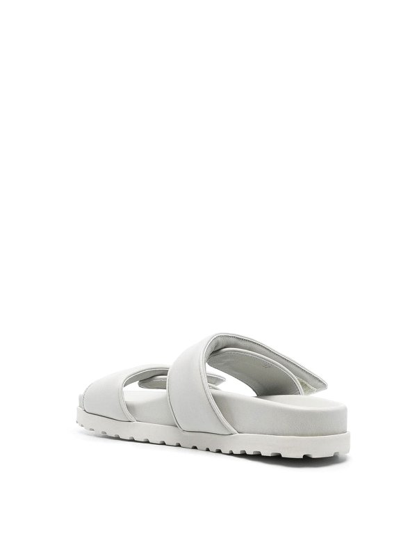 iKRIX GIA BORGHINI: sandals - Double-strap leather flat sandals