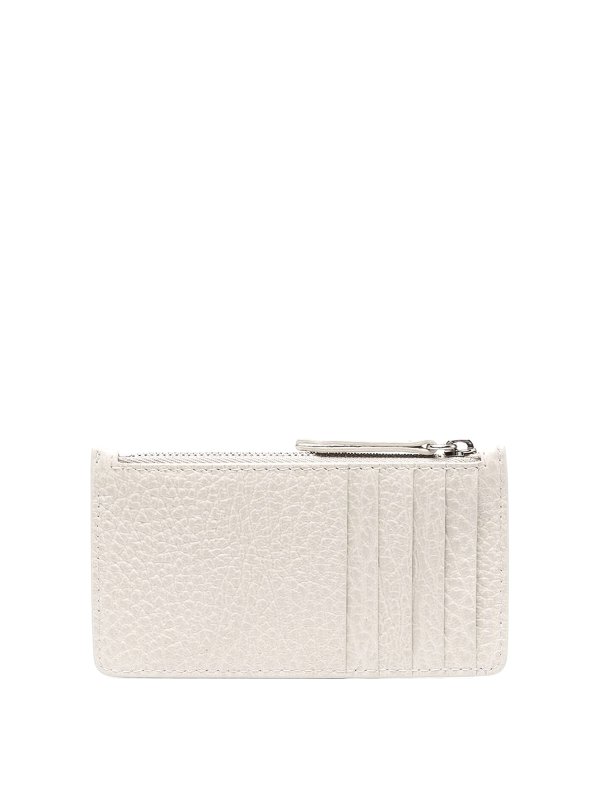 Maison Margiela: wallets & purses online - Four-stitch logo zip-up wallet