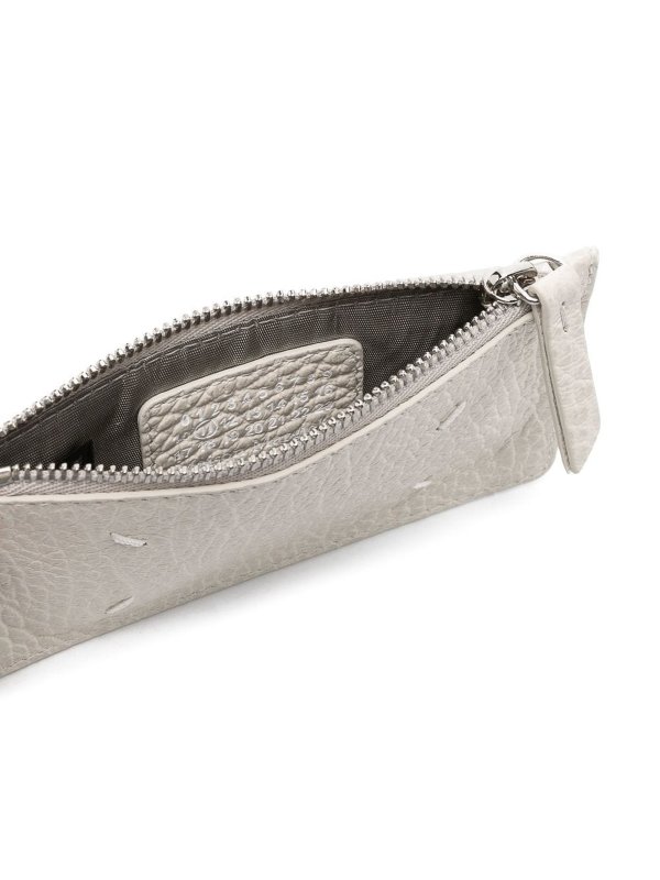 iKRIX Maison Margiela: wallets & purses - Four-stitch logo zip-up wallet