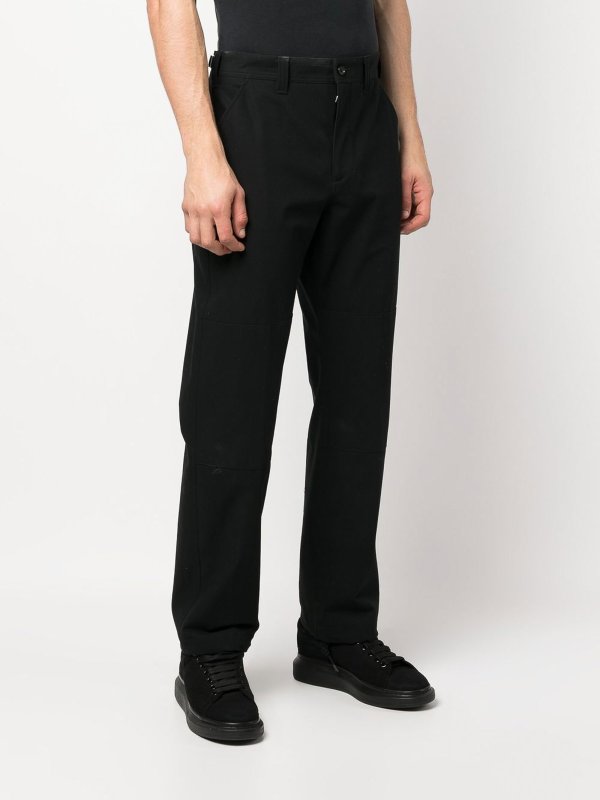 iKRIX ALEXANDER MCQUEEN: casual trousers - Drawstring-hem cotton trousers
