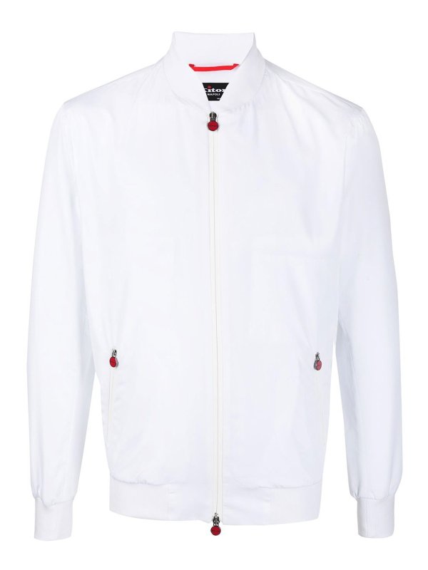 KITON: bombers - Zipped lightweight bomber jacket