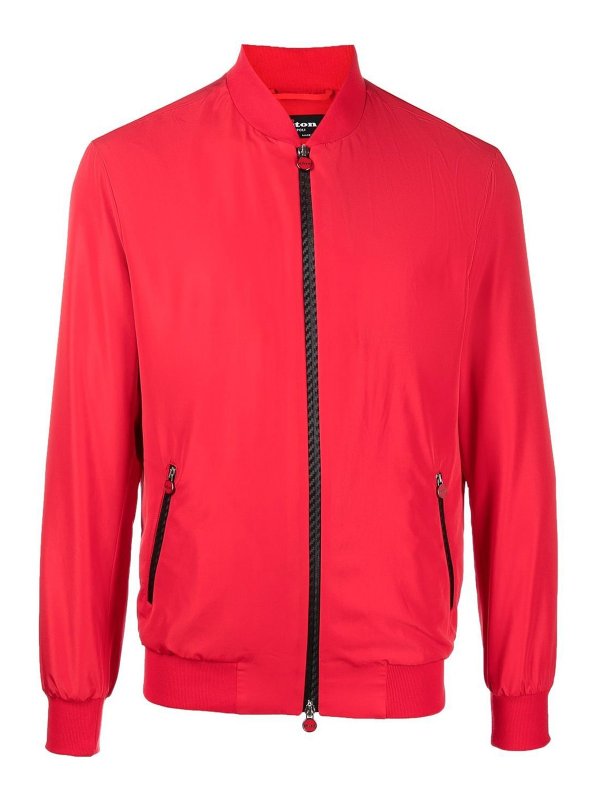 KITON: Bomberjacken - Bomberjacke - Rot