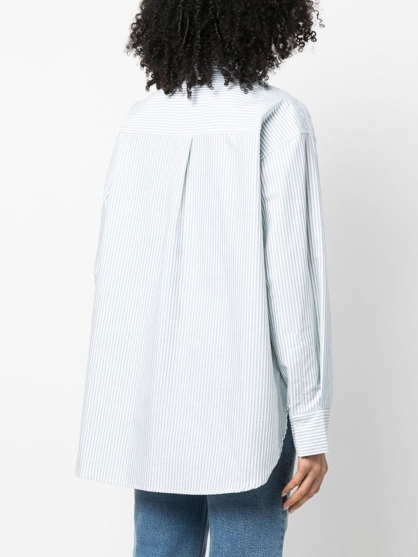 Camicia in cotone a righe e colletto classico shop online: CLOSED