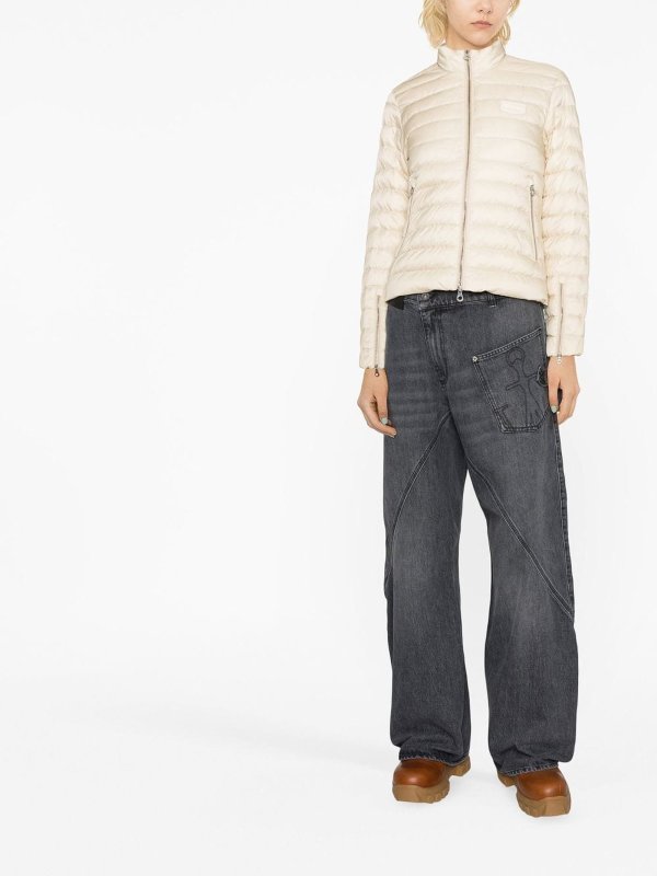 The Best Shops DUVETICA: padded jackets - Logo patch padded zipped jacket