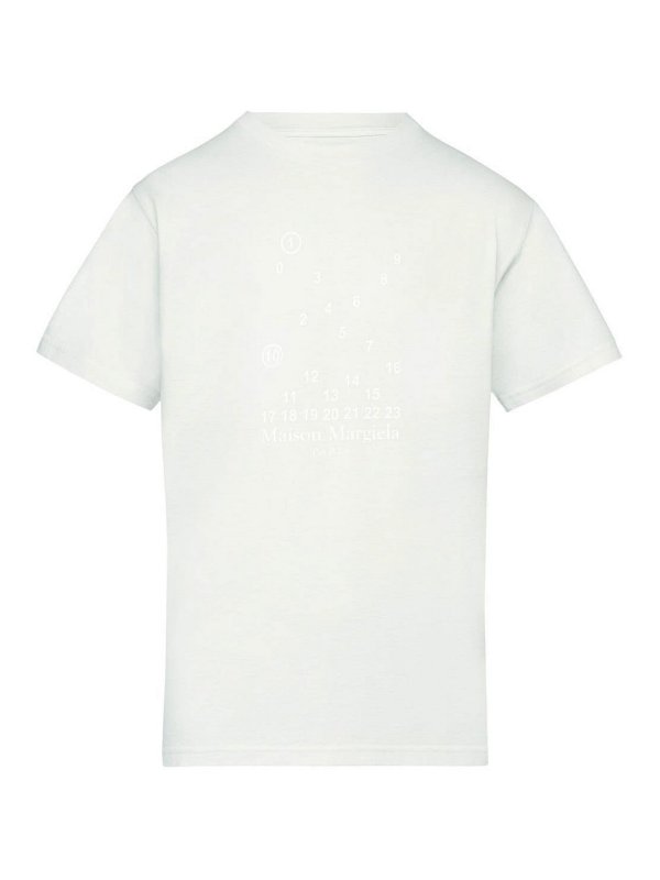 Maison Margiela: T-shirts - T-Shirt - Blanc