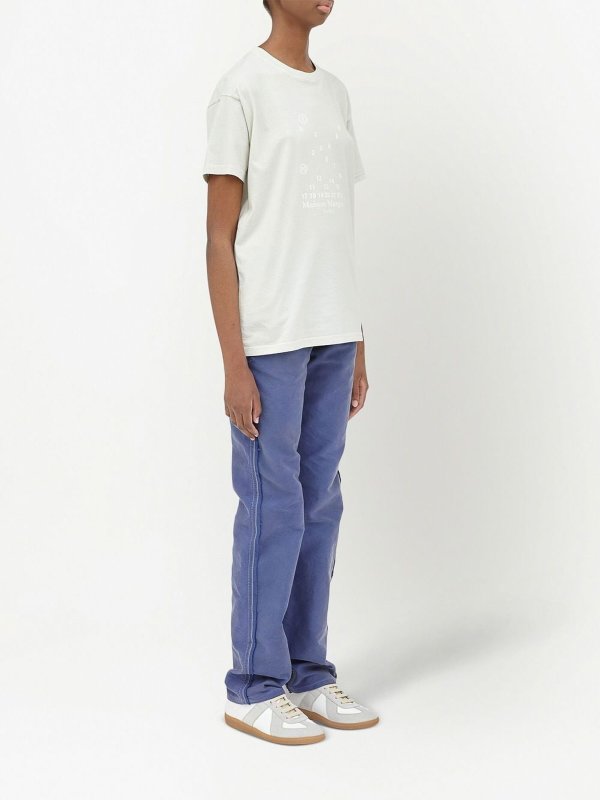 Maison Margiela: T-shirts online - T-Shirt - Blanc