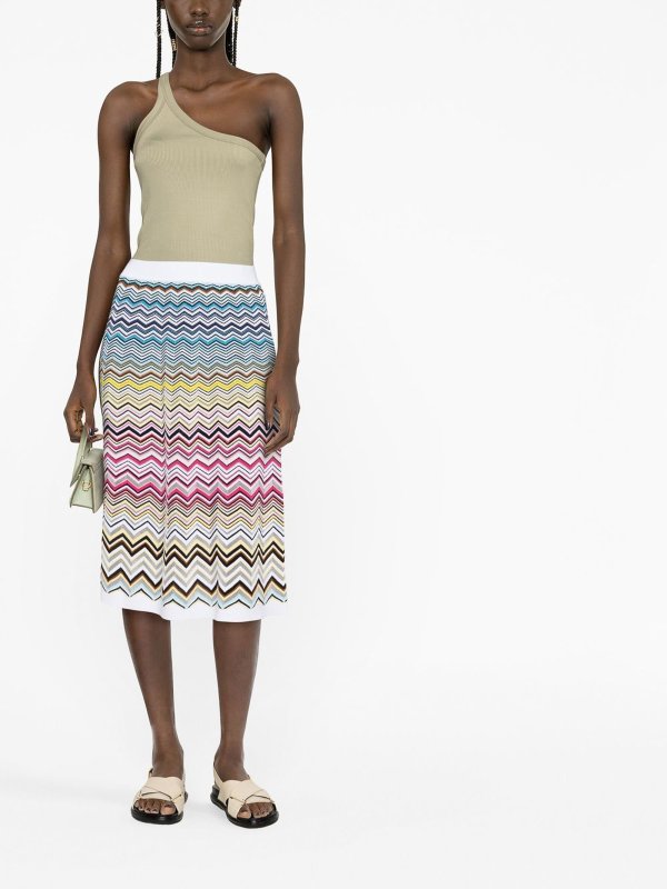 MISSONI: ニーレングススカート＆ミディ丈 online - 膝丈/ミディスカート - 赤