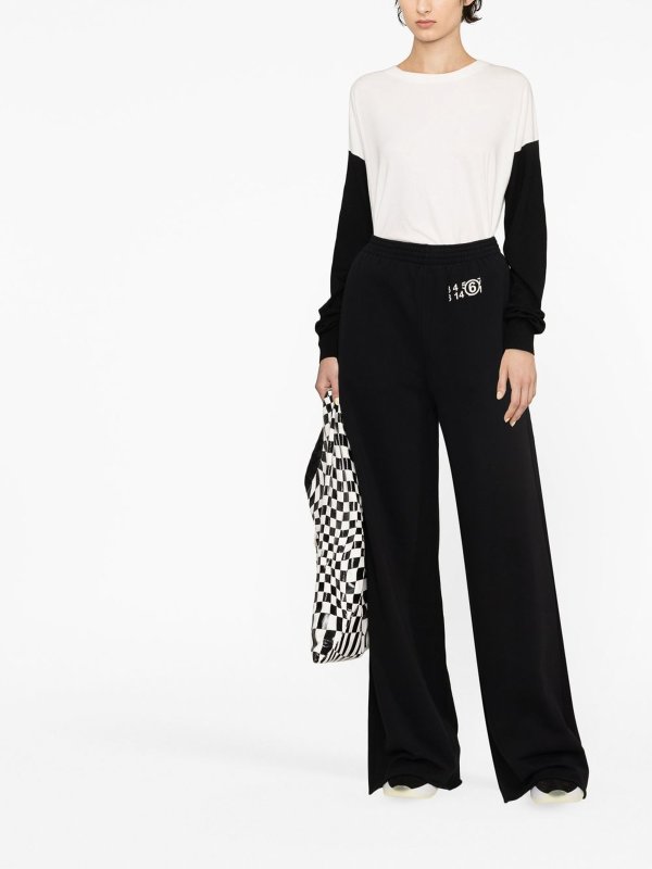 iKRIX MM6 MAISON MARGIELA: カジュアルトラウザー - カジュアルパンツ - 黒