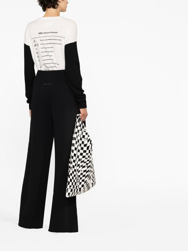 カジュアルパンツ - 黒 shop online: MM6 MAISON MARGIELA