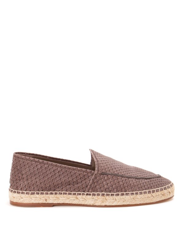 BRIONI: espadrilles - Leather espadrilles