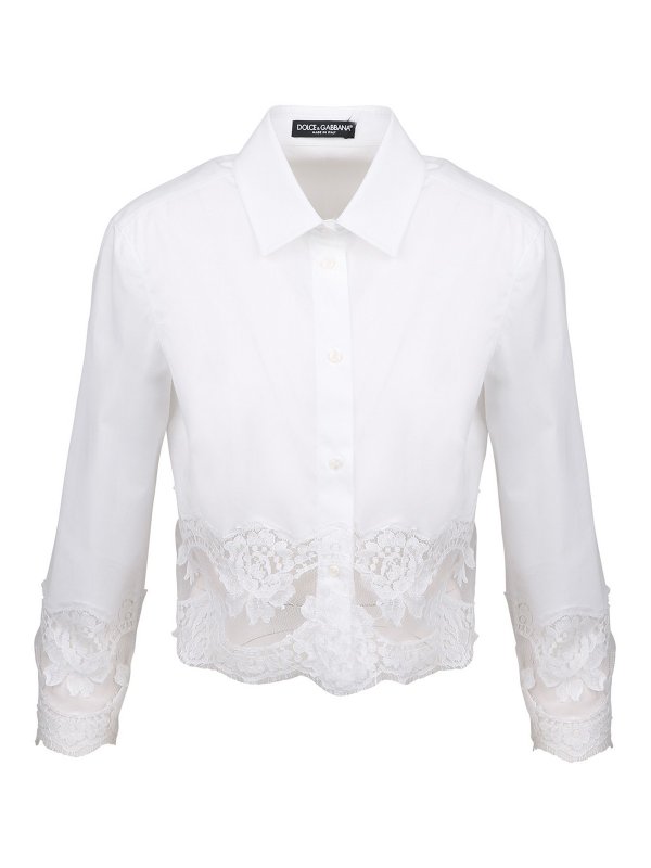 DOLCE & GABBANA: シャツ - シャツ - 白