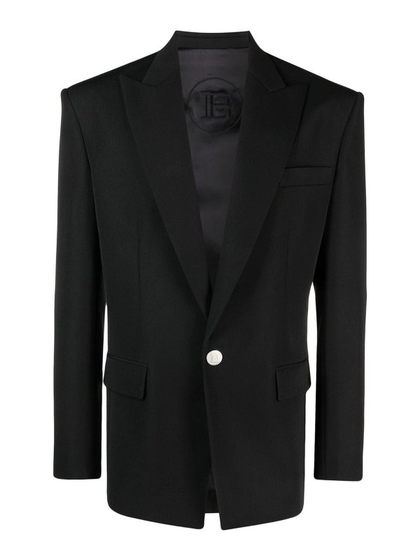Balmain: Blazer - Blazer - Negro