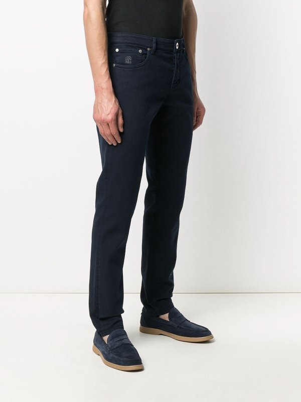 iKRIX BRUNELLO CUCINELLI: ストレートジーンズ - ストレートジーンズ - ダークウォッシュ