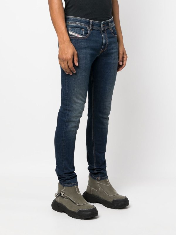The Best Shops DIESEL: Skinny Jeans - Skinny Jeans - Dunkles Jeansblau