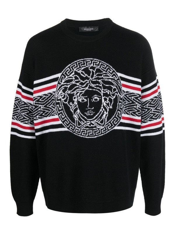 VERSACE: crew necks - Medusa sweater
