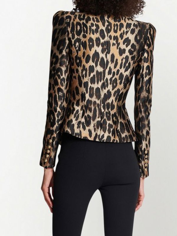 Blazer leopardato shop online: Balmain