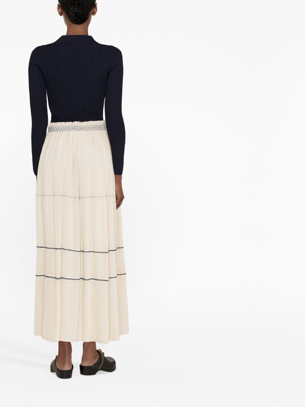 ロングスカート - 白 shop online: SEE BY CHLOE