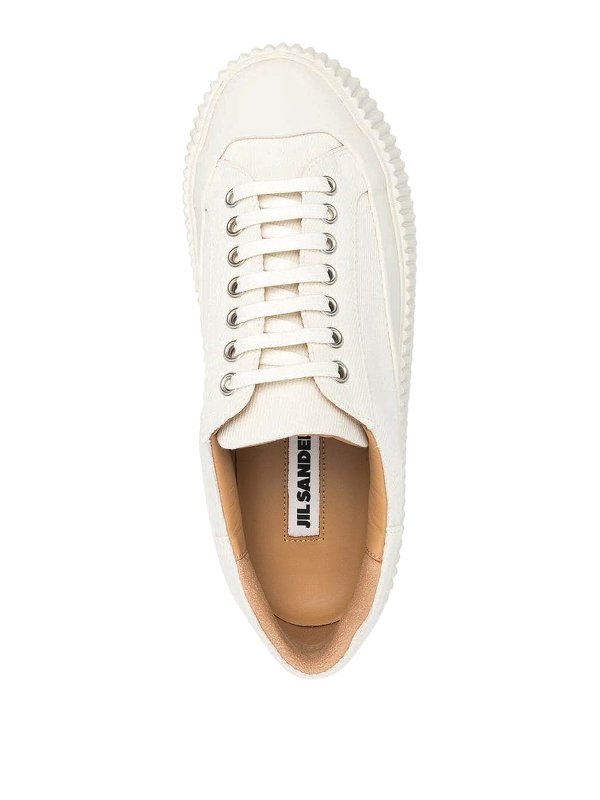 Canvas low-top sneakers shop online: JIL SANDER