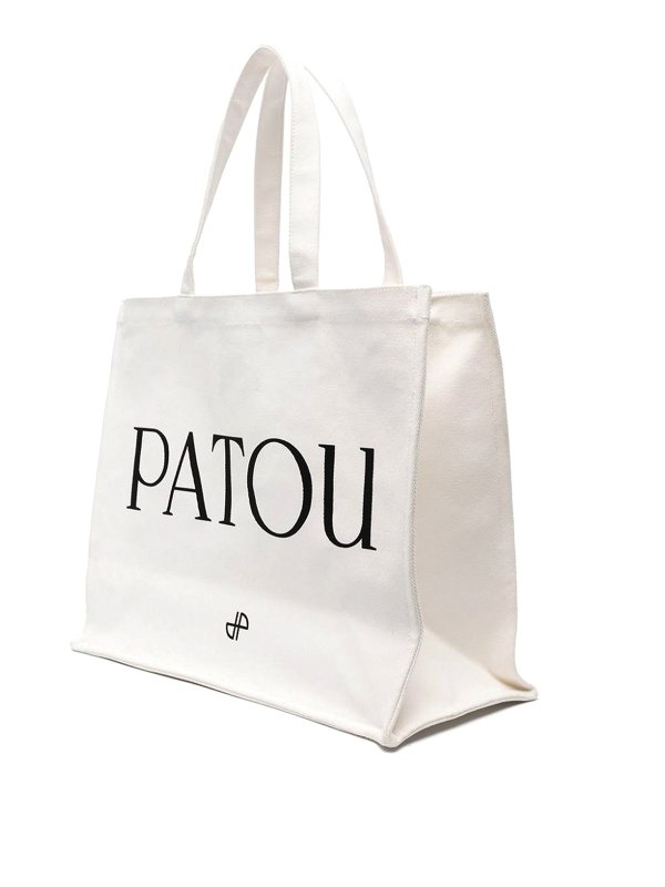 PATOU: totes bags online - Organic cotton bag with logo