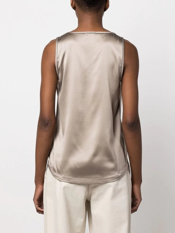 Top - Beige shop online: BRUNELLO CUCINELLI