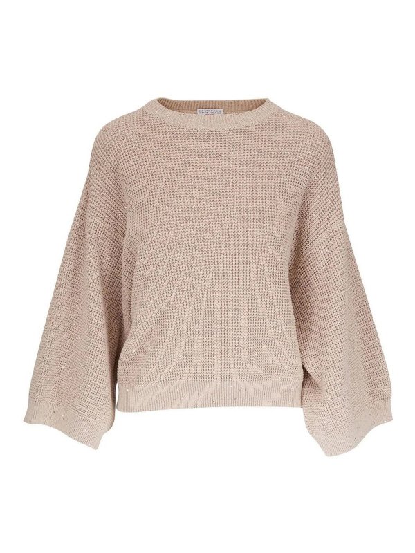 BRUNELLO CUCINELLI: クルーネック - クルーネック - ベージュ