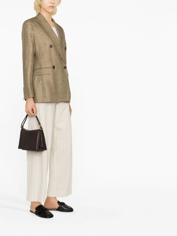 BRUNELLO CUCINELLI: Vestes de costume online - Blazer - Or