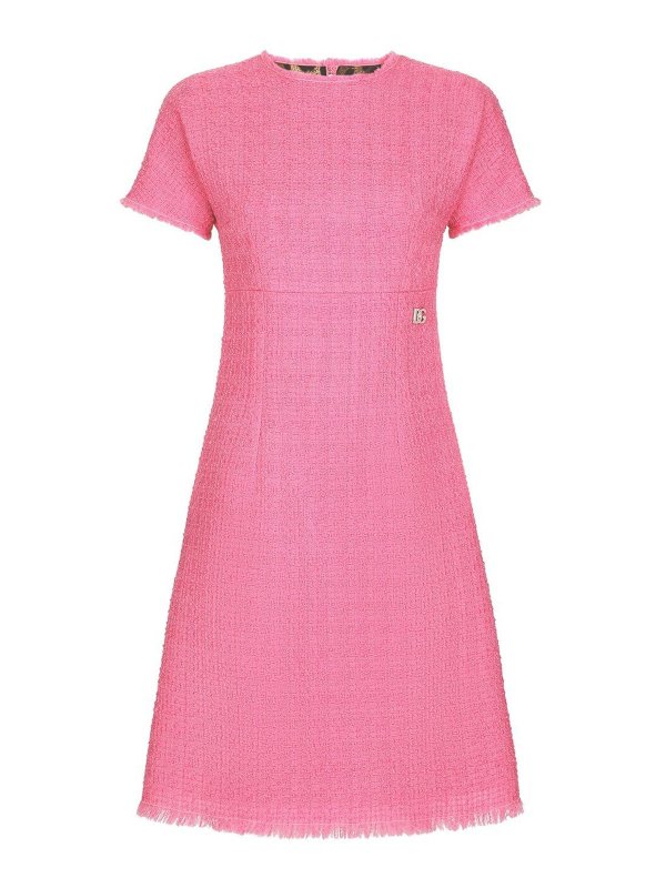 DOLCE & GABBANA: short dresses - Tweed mini dress